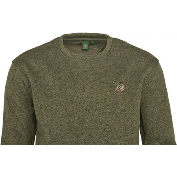 Пуловер Orbis Textil Herrenpullover Strick-Fleece. 4XL. Оливковий