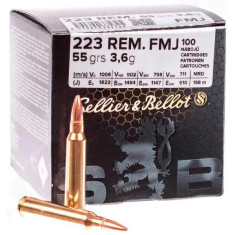 Патрон Sellier & Bellot кал .223 Rem куля FMJ 55 гр (3.6 г)