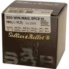 Патрон Sellier & Bellot кал. 300 WinMag куля SPCE маса 11,7 г/180 гр
