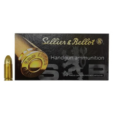 Патрон Sellier & Bellot кал. 9мм (9х19) пуля FMJ масса 7,5 г/115 гр