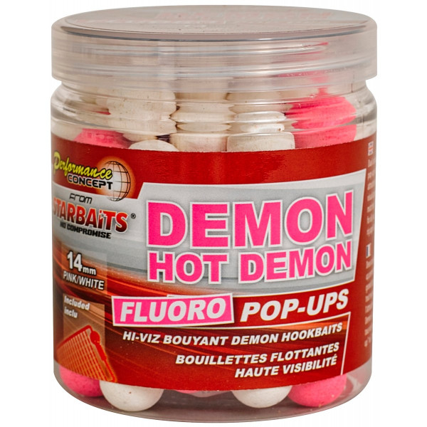 Бойлы Starbaits Fluo Pop-Ups Hot Demon 14mm 80gr