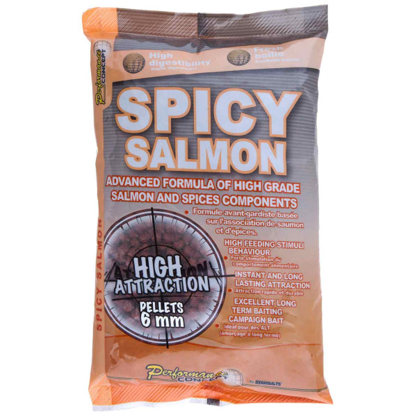 Пелети Starbaits Spicy Salmon 6mm 700g
