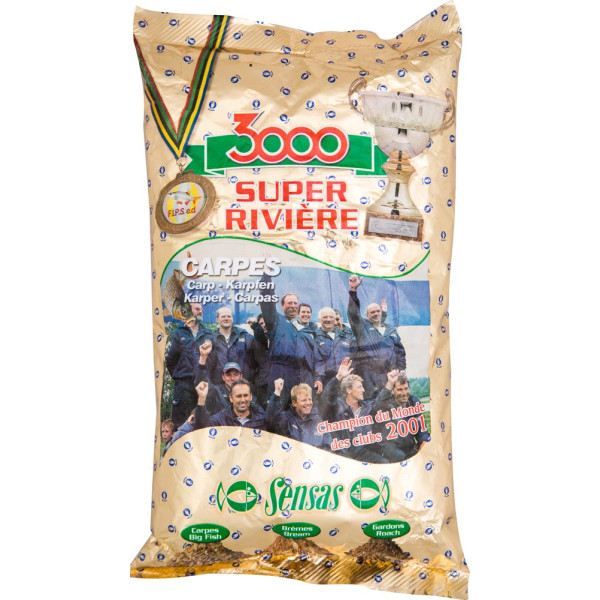 Прикормка Sensas 3000 Super River Сагр 1kg