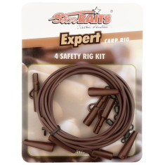 Монтаж Starbaits Safety Rig Kit коричневий Монтаж Starbaits Safety Rig Kit коричневий