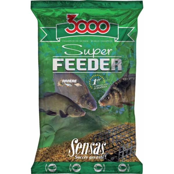 Прикормка Sensas 3000 Super Feeder River 1kg