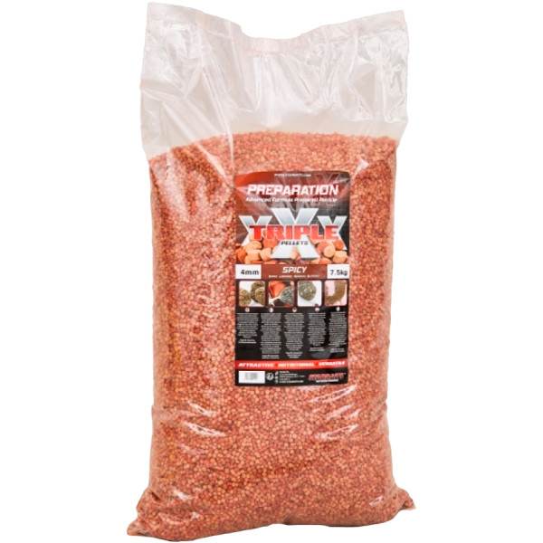 Пелети Starbaits Prep X Triple X Pellets Spicy 4mm 7.5kg
