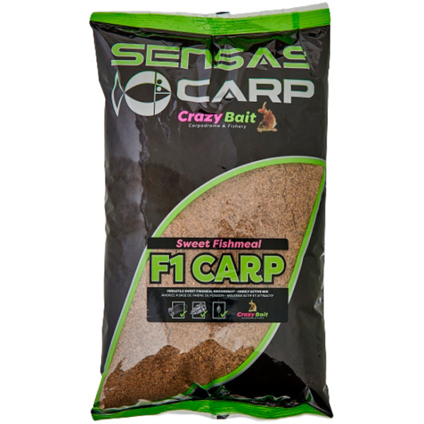 Прикормка Sensas 3000 Sweet Fishmeal UK F1 Carp 1kg