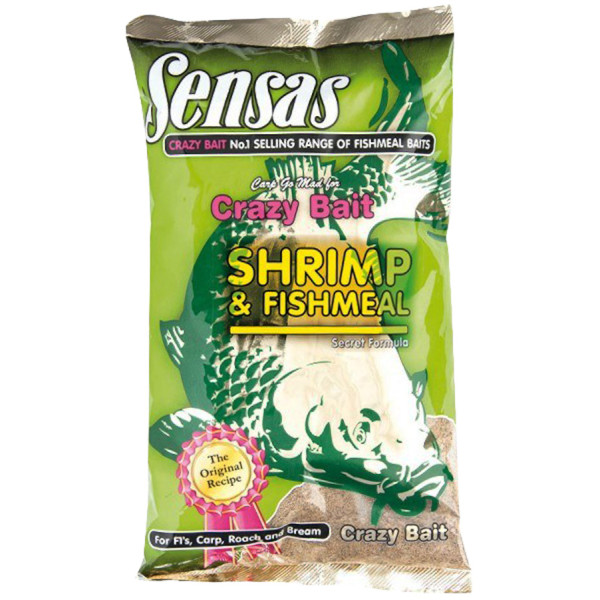 Прикормка Sensas Crazy Bait Shrimp & Fishmeal 1kg
