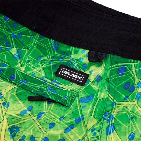 Шорты Pelagic Blue Water Fishing Shorts 30 ц:green dorado hex