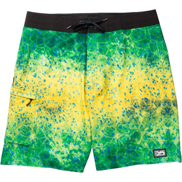 Шорты Pelagic Blue Water Fishing Shorts 32 ц:green dorado hex