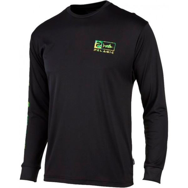 Реглан Pelagic Aquatek Icon Long Sleeve Performance Shirt S ц:black