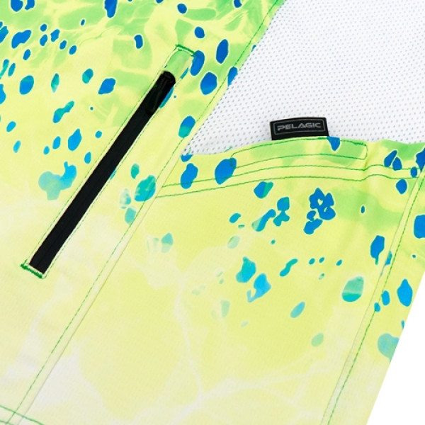Реглан Pelagic Exo-Tech Hooded Fishing Shirt M ц:green dorado hex