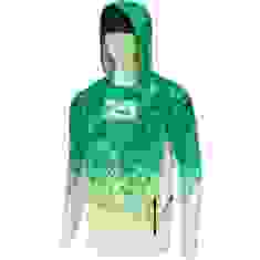 Реглан Pelagic Exo-Tech Hooded Fishing Shirt XL ц:green dorado hex