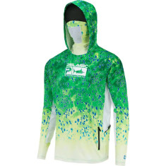 Реглан Pelagic Exo-Tech Hooded Fishing Shirt XXL ц:green dorado hex Реглан Pelagic Exo-Tech Hooded Fishing Shirt XXL ц:green dorado hex