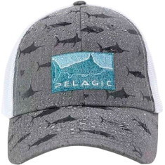Кепка Pelagic Deep Sea Offshore Fishing Hat. Light grey