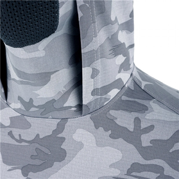 Реглан Pelagic Exo-Tech Hooded Fishing Shirt S ц:light grey