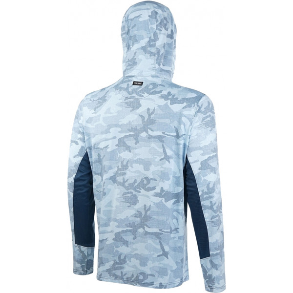 Реглан Pelagic Exo-Tech Hooded Fishing Shirt XXL ц:slate fish camo