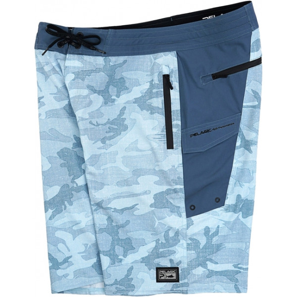 Шорти Pelagic Ocean Master Camo Fishing Shorts 36 ц: slate fish camo