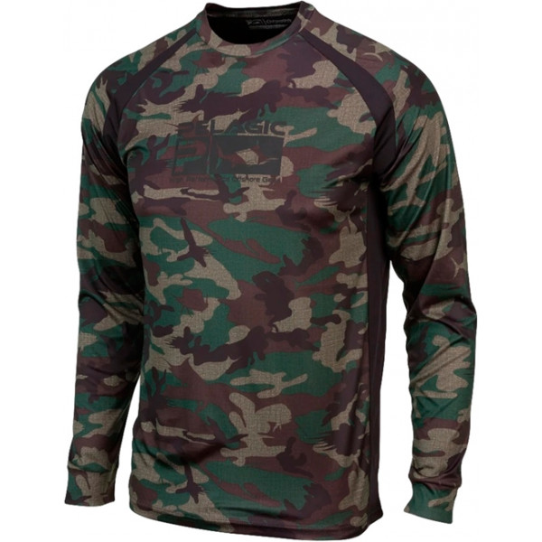 Реглан Pelagic Vaportek Long Sleeve Fishing Shirt XXXL ц:green fish camo