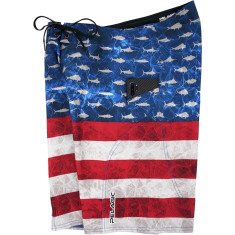 Шорты Pelagic Sharkskin Americamo Fishing Shorts 30 ц:blue Шорты Pelagic Sharkskin Americamo Fishing Shorts 30 ц:blue