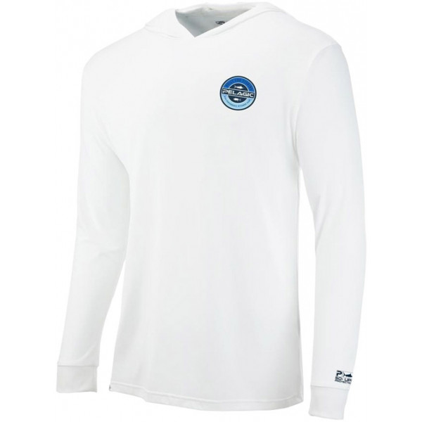 Реглан Pelagic Aquatek Built Fade Hoodie Fishing Shirt L ц:white