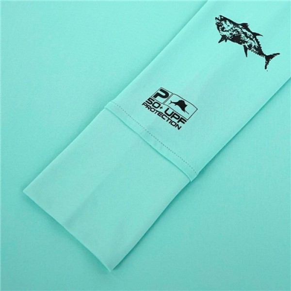 Реглан Pelagic Ultratek Hooded Fishing Shirt Gyotaku - Women`s. XL. Turquoise