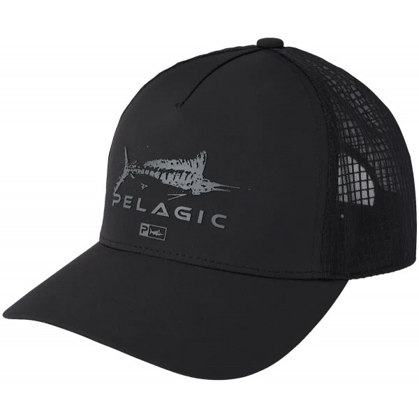 Кепка Pelagic Echo Gyotaku Performance Trucker ц:black