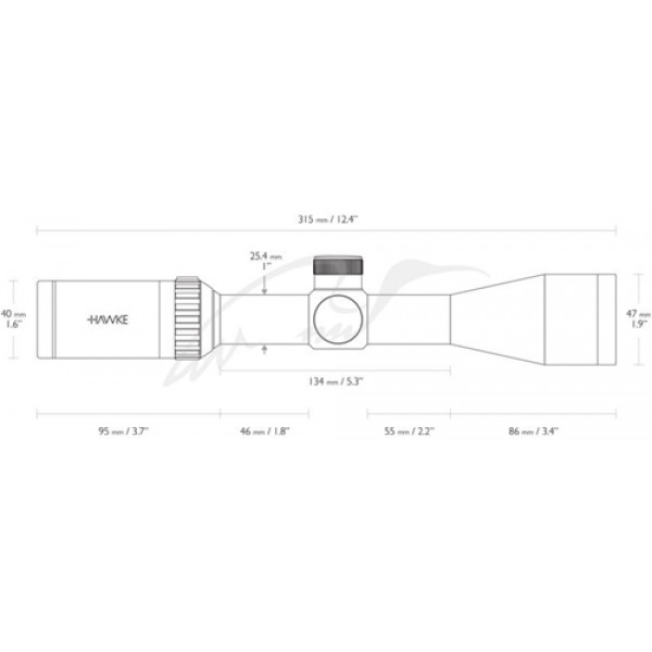 Приціл оптичний Hawke Vantage 3-9х40 сітка 22 LR Subsonic з підсвічуванням