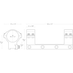 Моноблок Hawke Match Mount d – 30 мм. High. "Ластівчин хвіст"