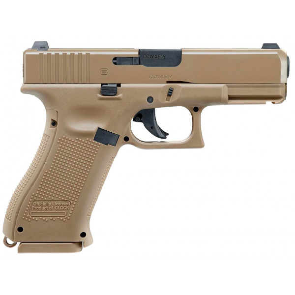 Пистолет пневматический Umarex Glock19X Tan кал. 4.5 мм ВВ