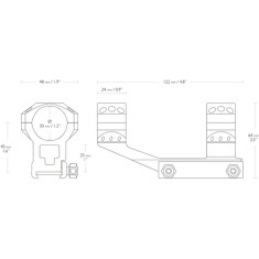 Моноблок Hawke Tactical AR. d – 30 мм. High. Weaver