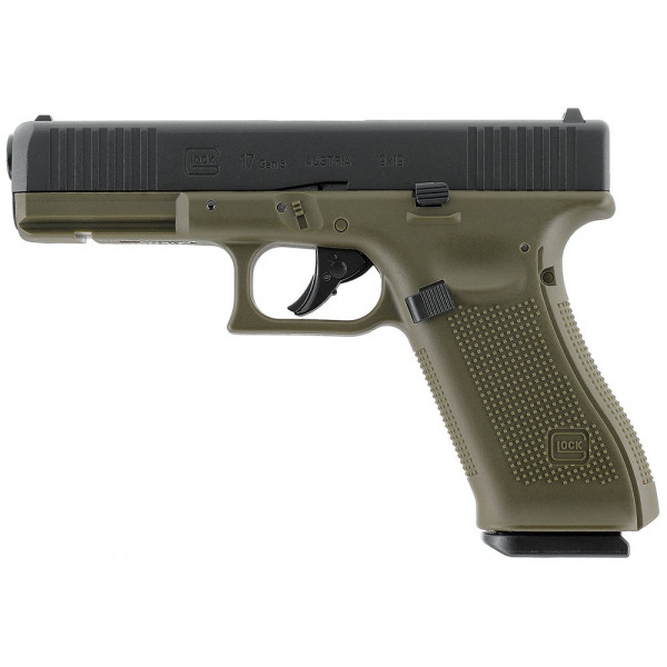 Пистолет пневматический Umarex Glock 17 Gen5 CO2 кал 4,5 мм BB Green