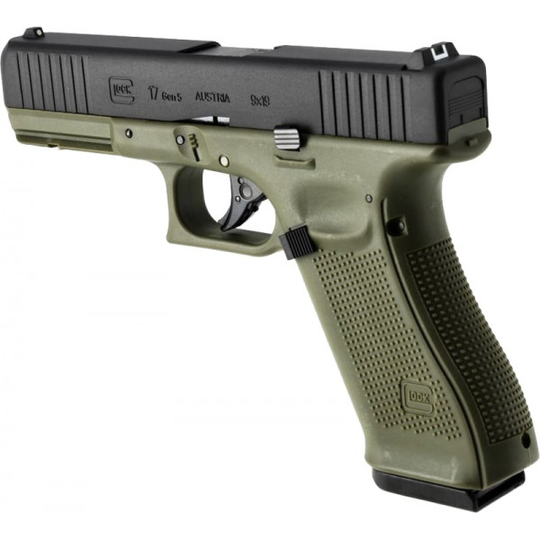 Пистолет пневматический Umarex Glock 17 Gen5 CO2 кал 4,5 мм BB Green