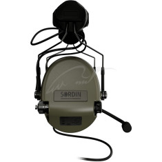 Активні навушники Sordin Supreme MIL CC із ARC Rail. Колір: зелений