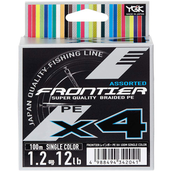 Шнур YGK Frontier X4 100m (черный) #1.5/0.205mm 15lb/6.8kg