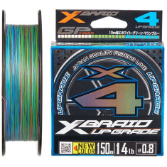 Шнур YGK X-Braid Upgrade X4 (3 colored) 180m #1.0/0.165mm 18lb/8.1kg Шнур YGK X-Braid Upgrade X4 (3 colored) 180m #1.0/0.165mm 18lb/8.1kg