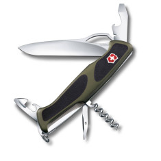 Нож VICTORINOX 0.9553.MC4 Delemont RangerGrip 61 ц: черный/зеленый
