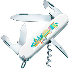 Нож VICTORINOX 1.3603.7R2LVIV Spartan с логотипом \