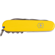 Нож VICTORINOX 1.3703.8.2 Climber Ukraine ц:желтый/синий