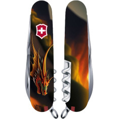 Нож VICTORINOX 1.3713.3_Z3210p Swiss Army Huntsman Zodiac Фантастичный дракон
