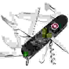 Нож VICTORINOX 1.3713.3_Z3240p Swiss Army Huntsman Zodiac Зеленый деревяный дракон