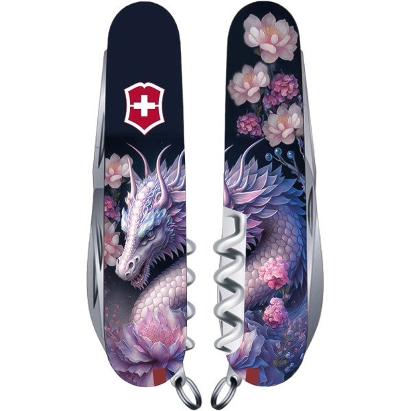Нож VICTORINOX 1.3703.3_Z3280p Swiss Army Climber Zodiac Волшебный дракон
