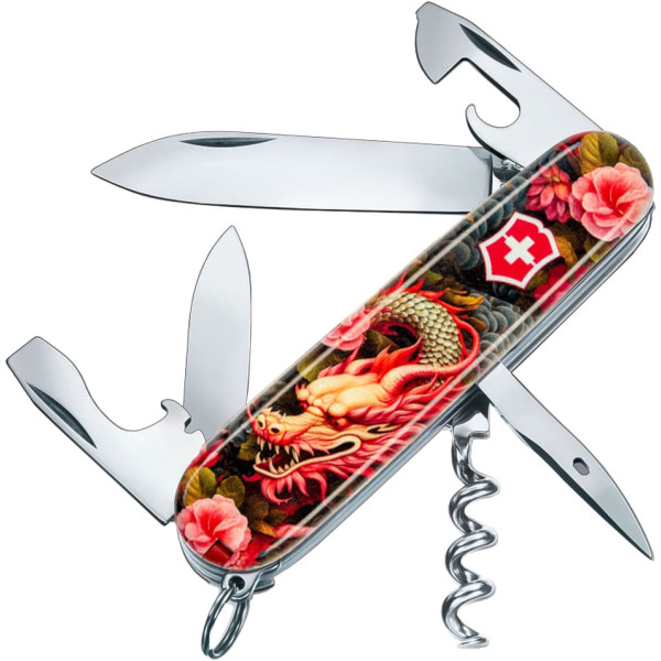 Нож VICTORINOX 1.3603_Z3300p Swiss Army Spartan Zodiac Китайский зеленый дракон
