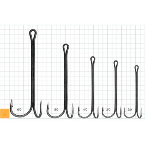 Двійник Gurza Double Hook X-Long BN Shank №8 (4шт/уп)