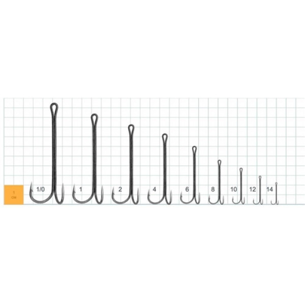 Двійник Gurza Double Hook X-Long BN Shank №3/0 (2шт/уп)