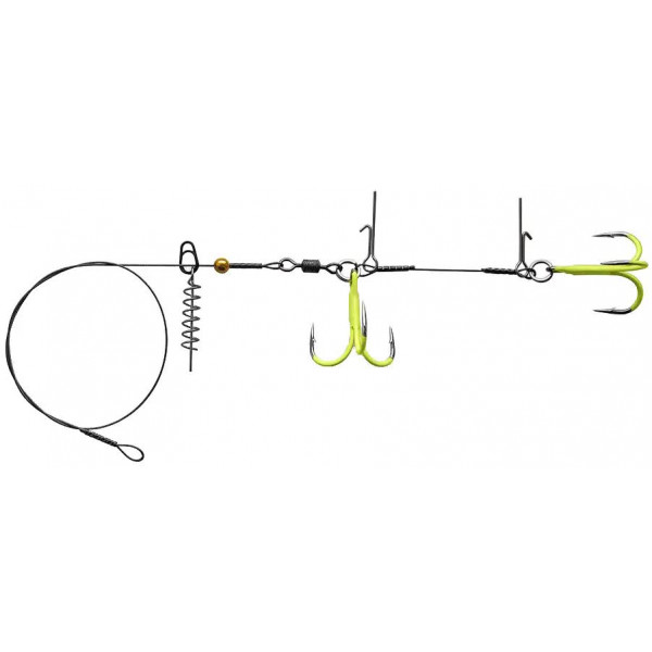 Монтаж Gurza Stinger Pike Rig Duo ST36 №3/0 (1шт) ц:chartreuse