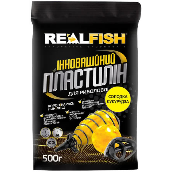 Пластилін Real Fish Солодка кукурудза 500g