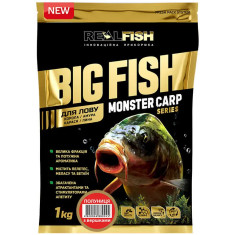 Підгодовування Real Fish Big Fish Monster Carp Полуниця з вершками 1kg Підгодовування Real Fish Big Fish Monster Carp Полуниця з вершками 1kg