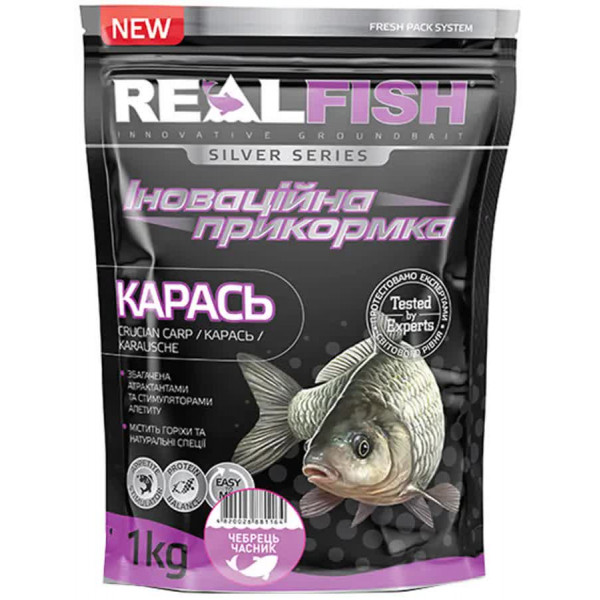 Прикормка Real Fish Silver Series Карась Чабрец-Чеснок 1kg