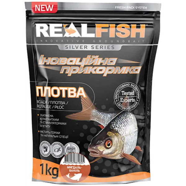 Підгодовування Real Fish Silver Series Плотва Мигдаль-Ваніль 1kg